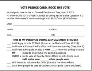 NJ 2013 Vote Pledge Cards 4 on sheet for printing